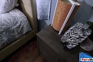 I got caught sniffing my stepmother's panties while she was giving a blowjob. Taboo MILF moment! 😳👗