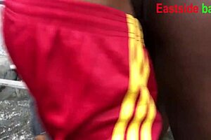 Landlord's Daughter Fucked Outdoor By Ebony BBC