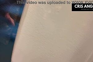 European brunette fucks married neighbor in elevator.