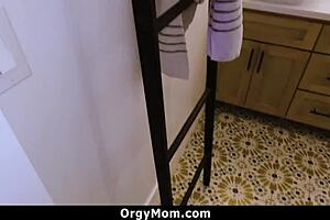 step son finds stepmom as sexy bunny, she's sad and needs cock in the orgy