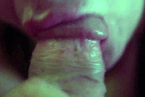 dissolute woman sucks her man's monster cock roughly