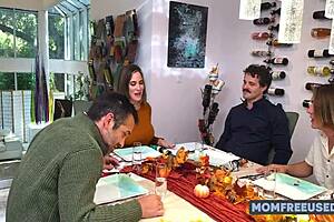 step moms thanksgiving gangbang with aderes quin, robby echo, and more