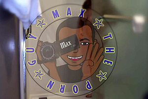 i got a sloppy blowjob from harley rose after volleyball, her blonde hair messy with that big black monster cock