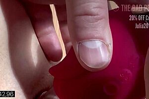 I SWEAR THIS TINY TOY SUCKS MY SOUL OUT! Wet Latina Milf Squirting Hard!