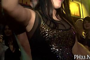 oh wow, party hardcore sex with cum on face and ripped clothes!