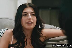 stepmom jennifer white agrees to help with an energetic session involving her stepdaughter gal ritchie