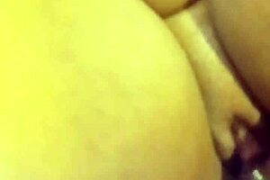 banging my ex with big cock in the bedroom, her big ass bouncing on monster cock with toys!