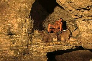 I fucked the beauty brunette milf outdoor with my big cock