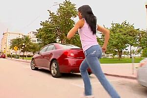 Petite brunette Eva Ellington's tight ass craving