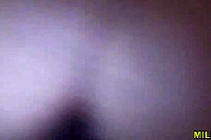 Watch this MILF getting fucked doggy style with anal