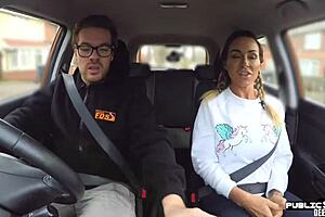 Busty Milf In Driving Lesson