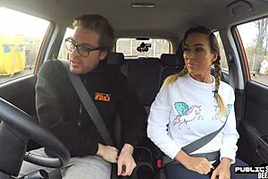 Busty Milf In Driving Lesson