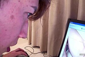 japanese stepmom helps boy with first creampie, so intense!