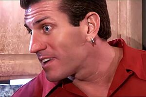 fucking blonde mom at bed, with shaved pussy and stockings, leading to gaping asshole and facial