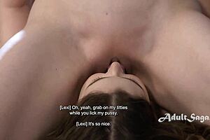 Step mom Lexi Luna teaches Leana Lovings lesbian tricks