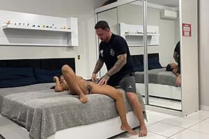 Latina Wife Waits Naked For Husband After Shower To Have Sex