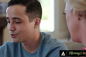 mommys boy dee williams comforts stepson with intimate care.