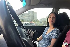 stepmom teaches stepson in car ride