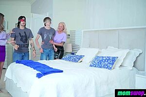 single step moms plan a screaming taboo surprise for their college stepsons