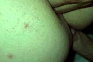 is my bbw wife playing with her ass again?