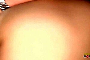 She was looking at his massive cock and gave him a blowjob