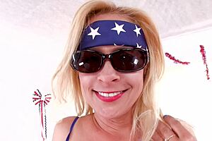 Payton leigh cougar milf huge cock pov blowjob and cum swallow