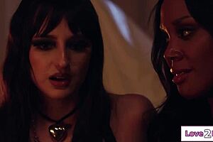 Busty milf spirit, you need that lesbian pussy licking sex to escape, don't you? With face sitting and toys.