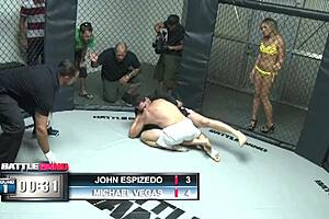 fucking blonde milf in ring with big tits bouncing