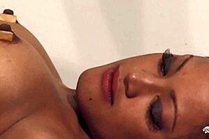 madame noir gets horny while masturbating maxine x's tight asian pussy to squirting orgasm.