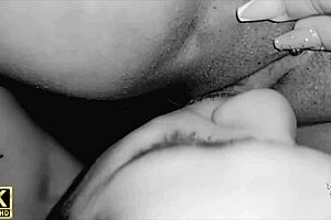 Cuckold husband frees wife's pussy for lover!