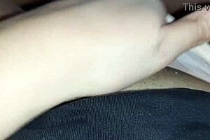 Stepmom in Short Skirt Decorates Christmas Tree While I Touch Myself