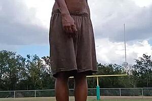 Is it good when uncle teaches pretty athletic cute black mature woman a homemade workout with father in law?