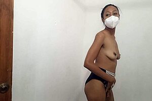 The latina whores finish bathing before heading to the brothel