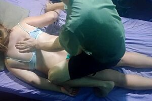 do you want me to massage my girlfriend in her thong?