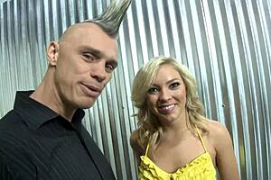 fucking blonde milf in ring with big tits bouncing