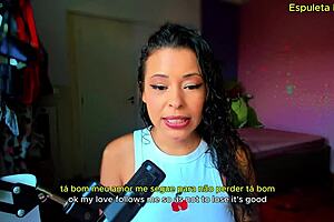 Espuleta maia holding back from cumming prematurely in dirty talk.