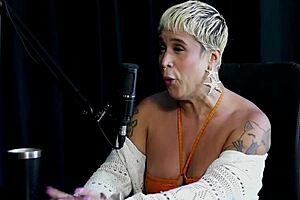 just joana in sheer red enjoys foot worship