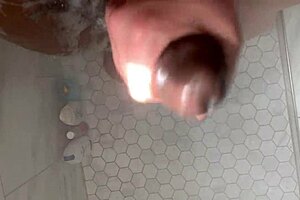 Horny College Babe Worships Massive Black Cock in Bathing Scene