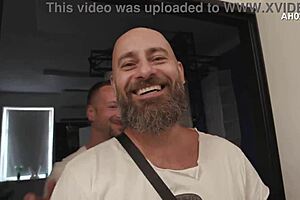 OMG, check out Angie Bloom and Nuria Millan in wild gangbang action behind the scenes!