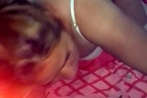 I grabbed the front with my cell phone as I fucked this sexy blonde in lingerie.