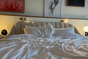 she catches me masturbatin in the room and helps with her big ass ridin axel's big cock