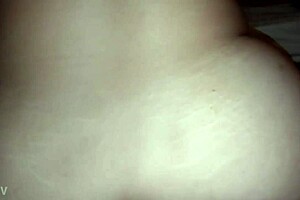 Chubby woman with big ass gets excited