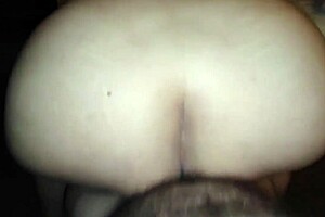 Chubby woman with big ass gets excited