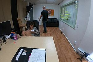 Nataly Dewalt Sucks Cock During Skinny Milf Casting Session