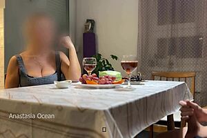 my stepsister's hand got stuck in the sink, and when i helped, she had no panties, so i fucked her tight ass and creampied her.