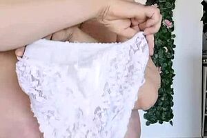 Busty Granny Shakes Big Tits in Sexy Lingerie Dance!