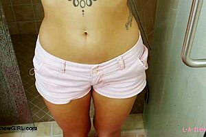 Brunette Bombshell Enjoys Intimate Photoshoot After Shower