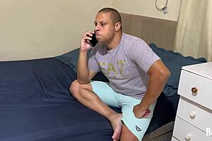 Hired milf twerks on big cock.