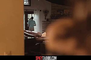 Horny step mom gives it all to stranger with big cock and tits in hardcore session.