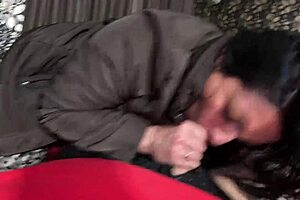 this latina housewife deep-throats a fat cock and rides it with cum play